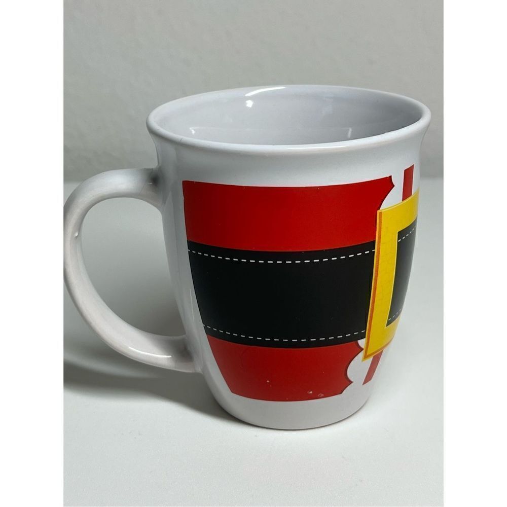 Santa's Belt Ceramic Mug 14 ounce size. - Picture 3 of 5